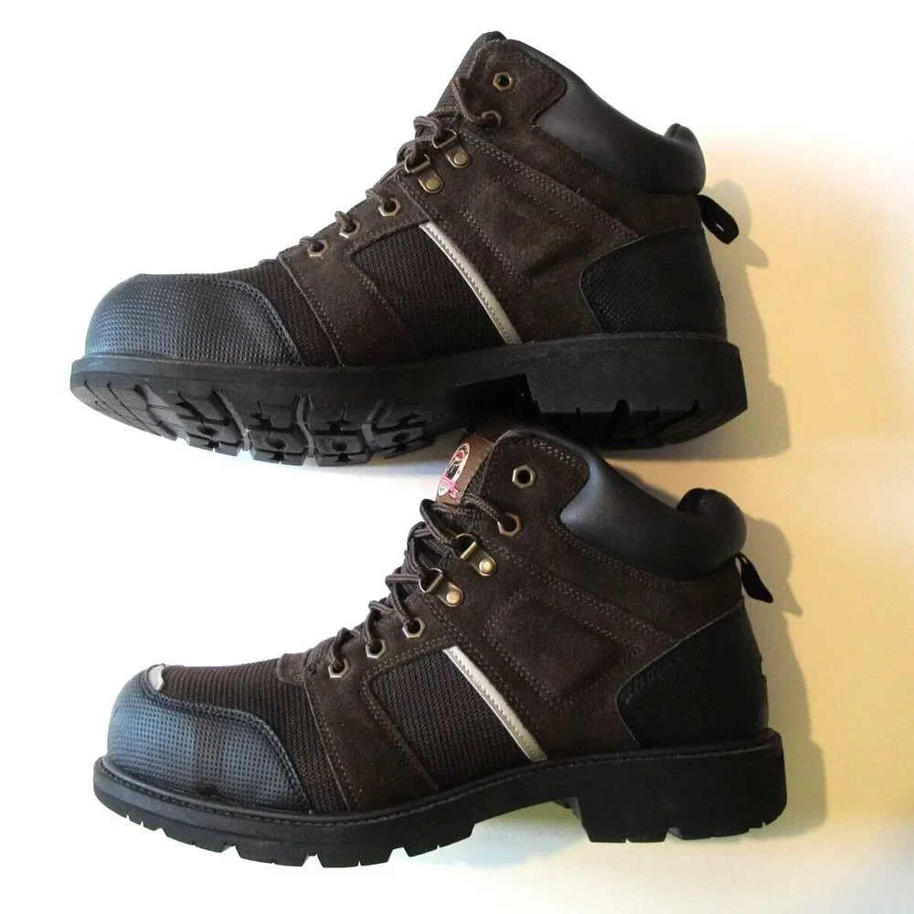 Brahma Men's Steel Toe Work Safety Boots Brown ASTM F2413-11 Size‎ 13